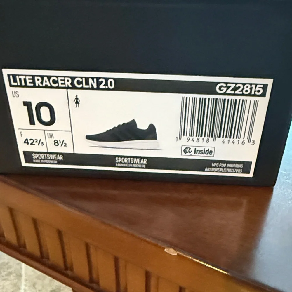 Adidas Women's Black Sneakers size 10 NWT - Picture 4 of 5